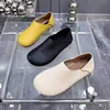 Women's Flat Spring Genuine Leather Flat Shoes Sliding on Women's Bread Comfortable Women's Shoes 6