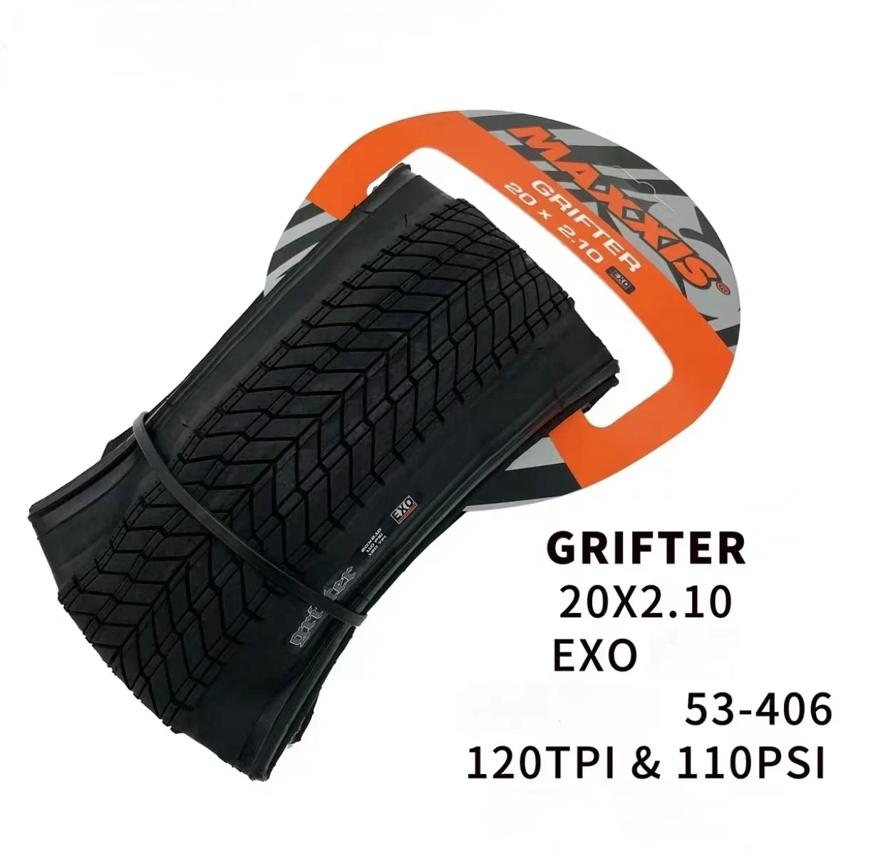 Maxxis Grifter-タイヤ20x 2.1 20x2.3 29x2.0 bmx 120tpi,パンク防止
