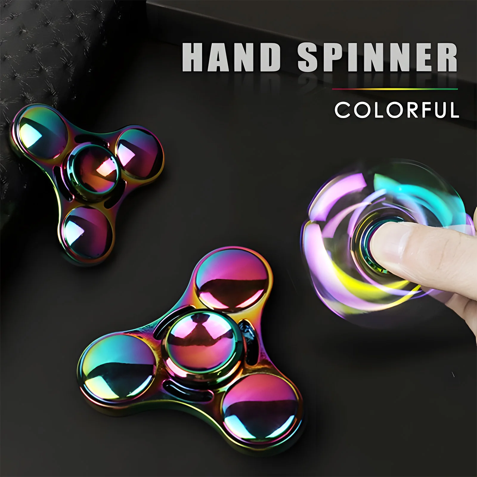 Stainless Steel Fidget Spinner 3 Minutes More - High Speed Precision Metal Hand Spinner for EDC, ADHD, Anxiety 4