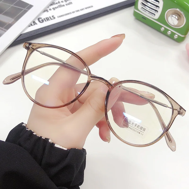 Ahora Ultralight Anti Blue Light Finished Myopia Glasses Frame for Student Women Men Clear Eyeglasses -0.75 1.25 1.75 2.25 2.75 3