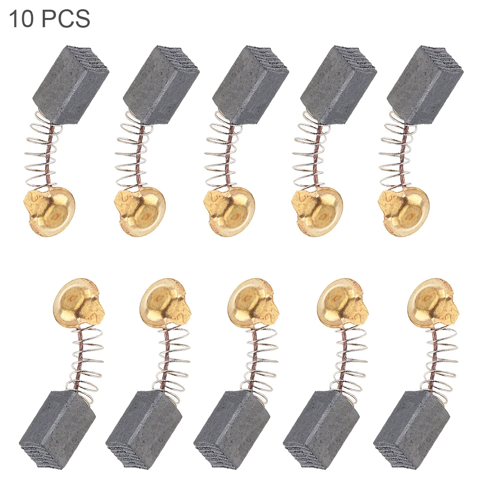 

10pcs Power Tool Carbon Brush Electric Hammer Angle Grinder Graphite Brush with 20mm Spring and Copper Core for Electric Drill