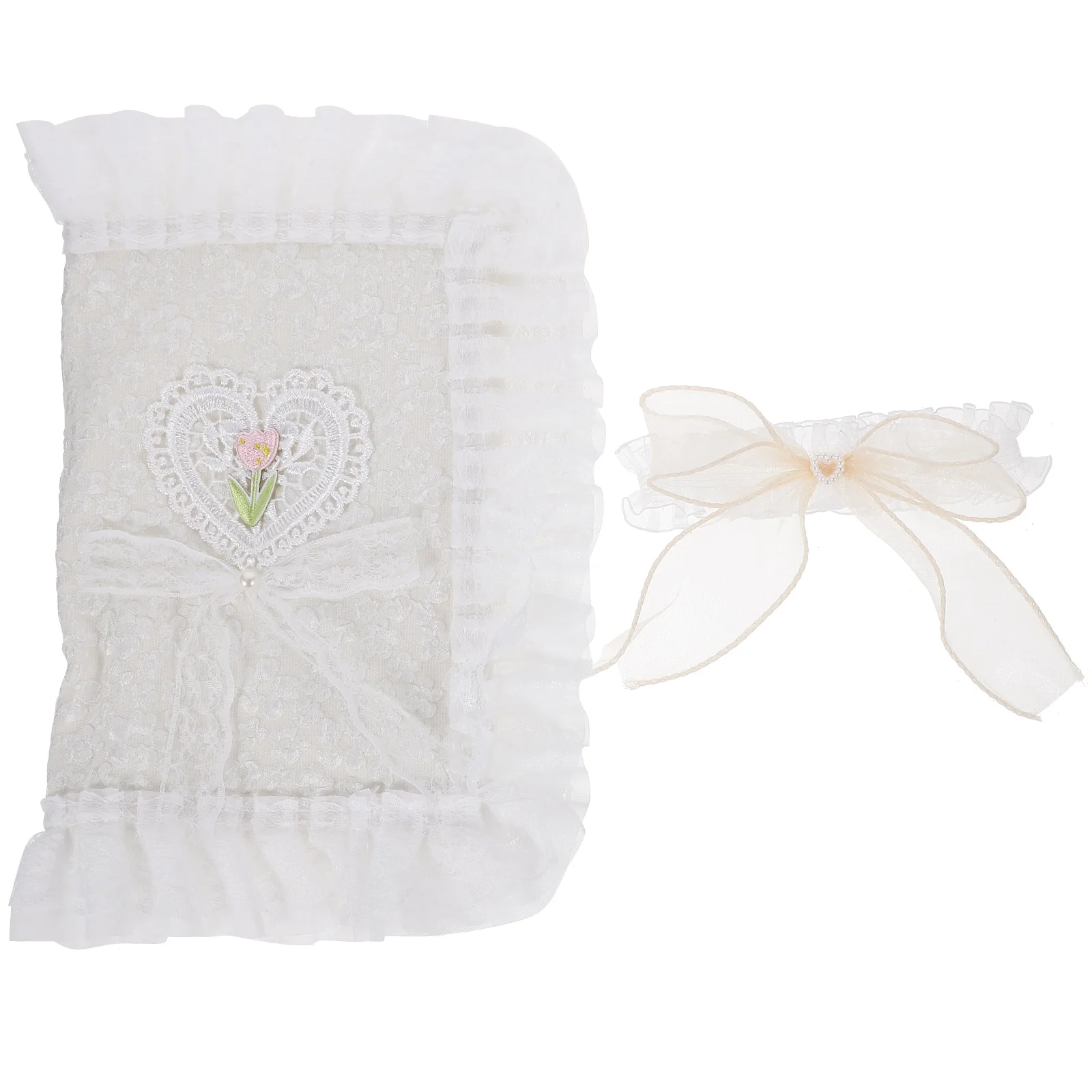 

A5/A6 Notebook Cover Lace Book Cover Anti-Scratch Book Protective Sleeve Washable Diary Covers For Student Textbooks