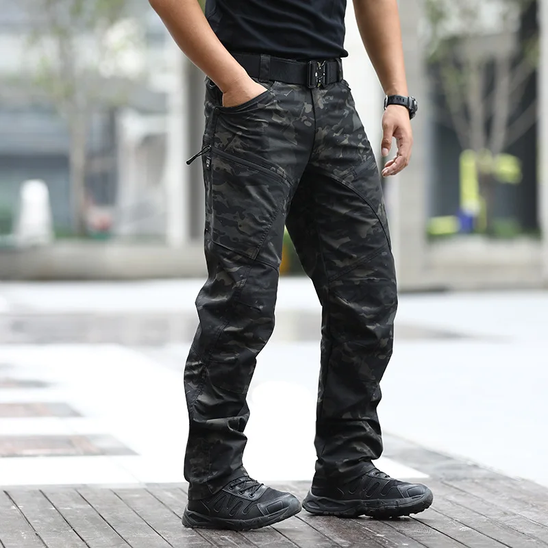 Military Army Pants Men'S Urban Tactical Clothing Combat Trousers Multi  Pockets Unique Casual Pants Ripstop Fabric