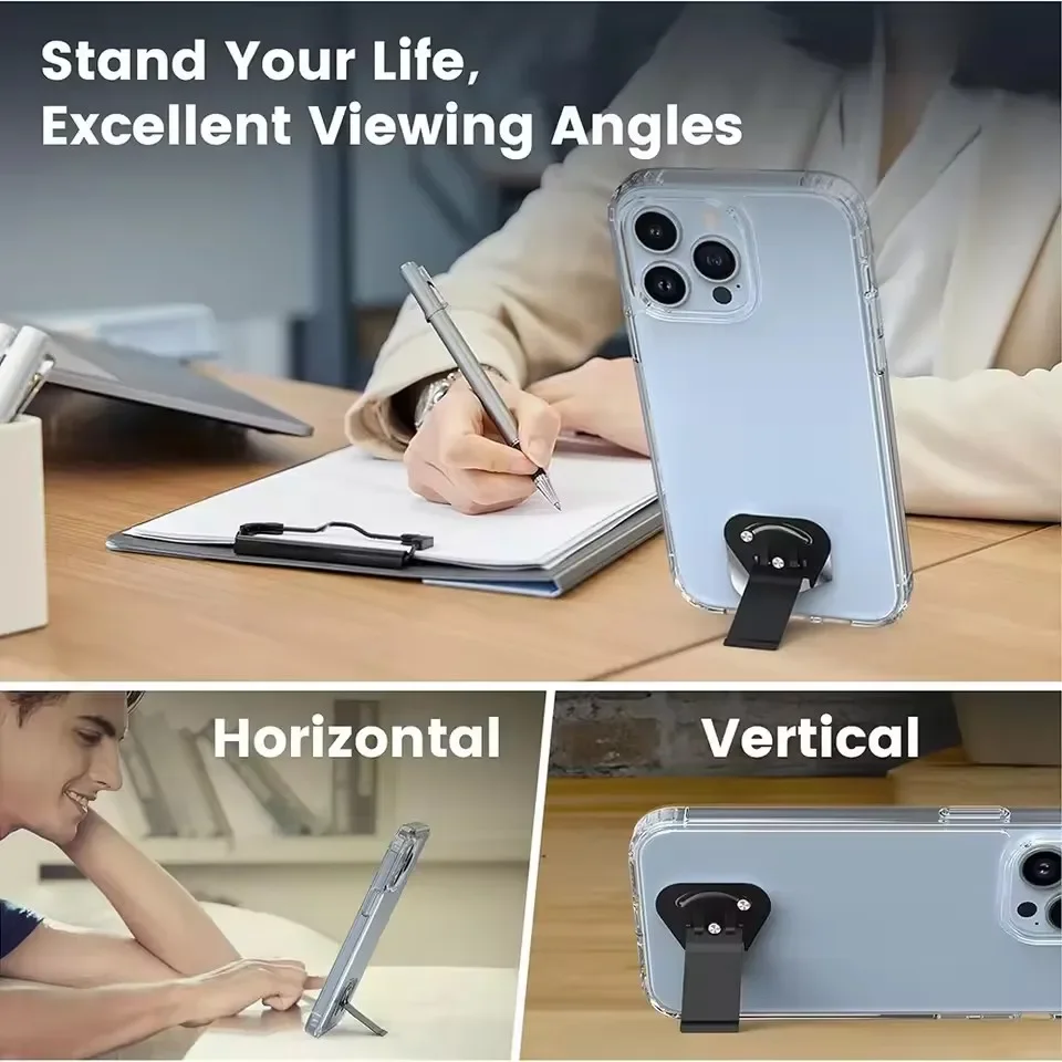 Ultra-Thin Rotatable Foldable Phone Kickstand and Desktop Holder