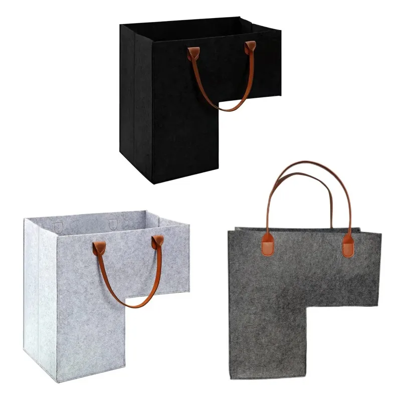펠트 계단 보관 파우치 가방, 의류 장난감 책 신발 공간 절약 사다리 바구니 케이스, 가정용 정리정돈 용품