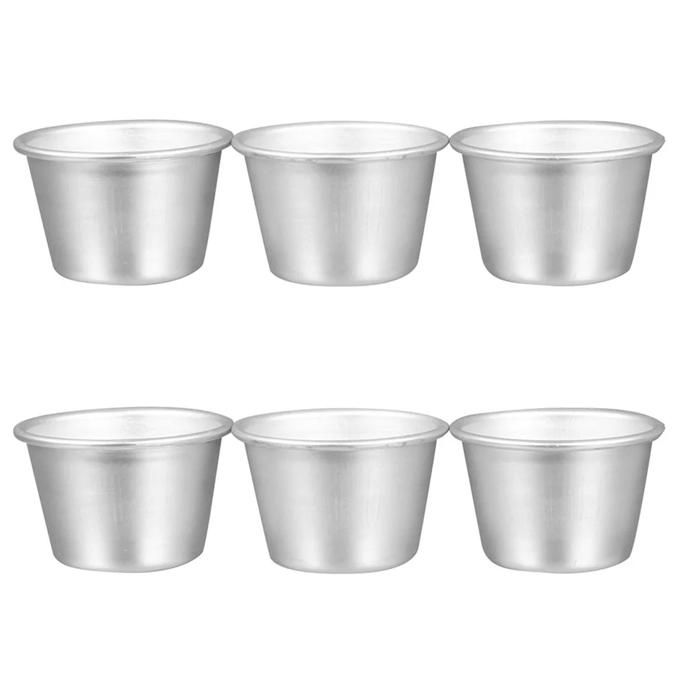 

6 Pcs Mini Chocolate Mold Cake Pan Baking Aluminum Alloy Cup Pastry Decorating Tool Non-stick Kitchen Tools