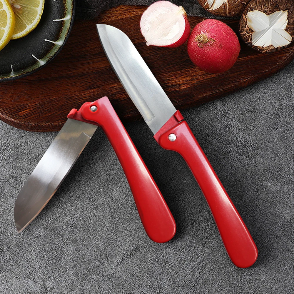Fruit Knife Folding Pocket Knife Stainless Steel Kitchen Knife