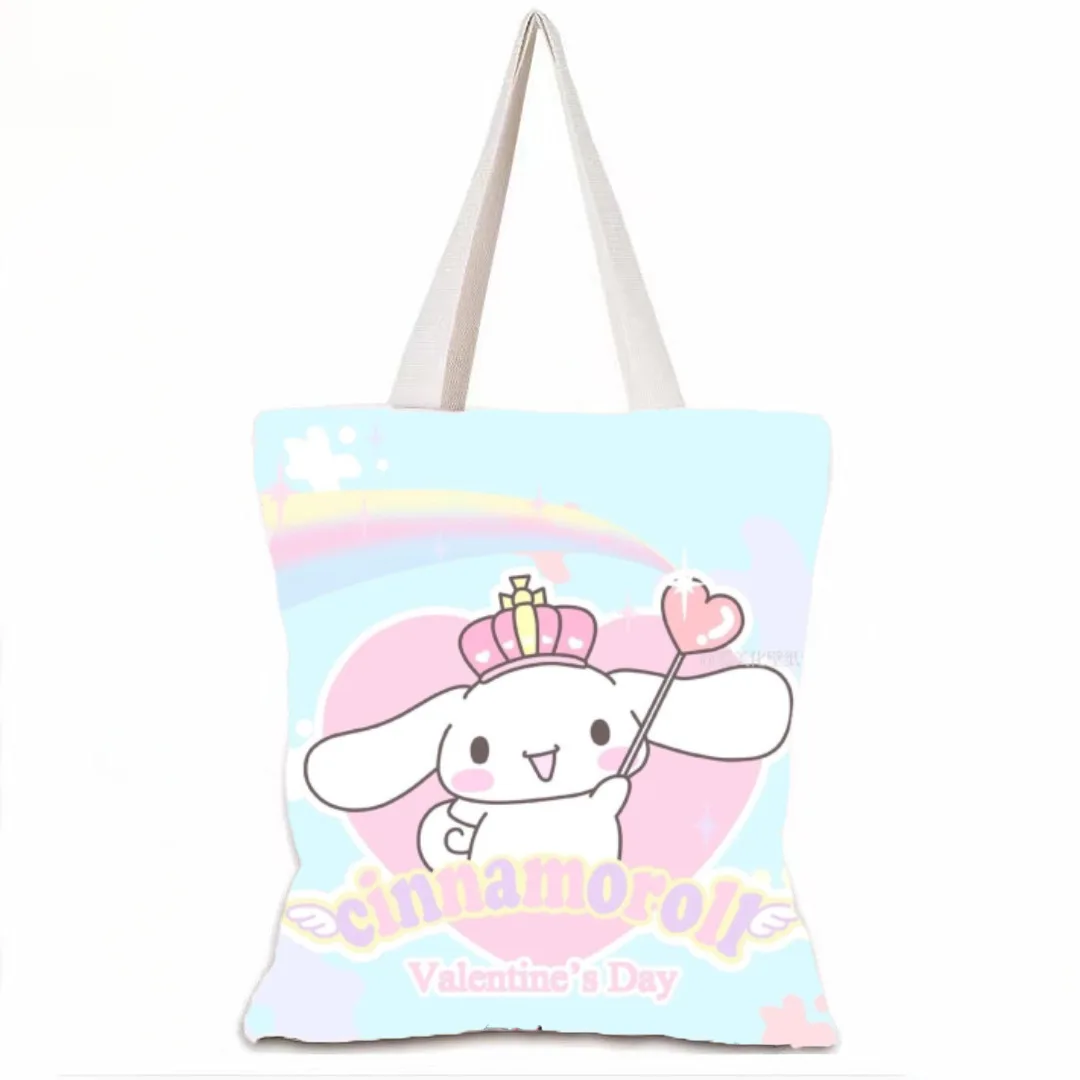 Hello Kitty Purses and Handbags for Women Sanrio Makeup Bag Melody Kuromi Cinnamoroll Storage Bags Little Twin Stars Handbags