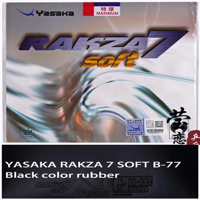 Yasaka Rakza 7 Soft Black max Table tennis gomma