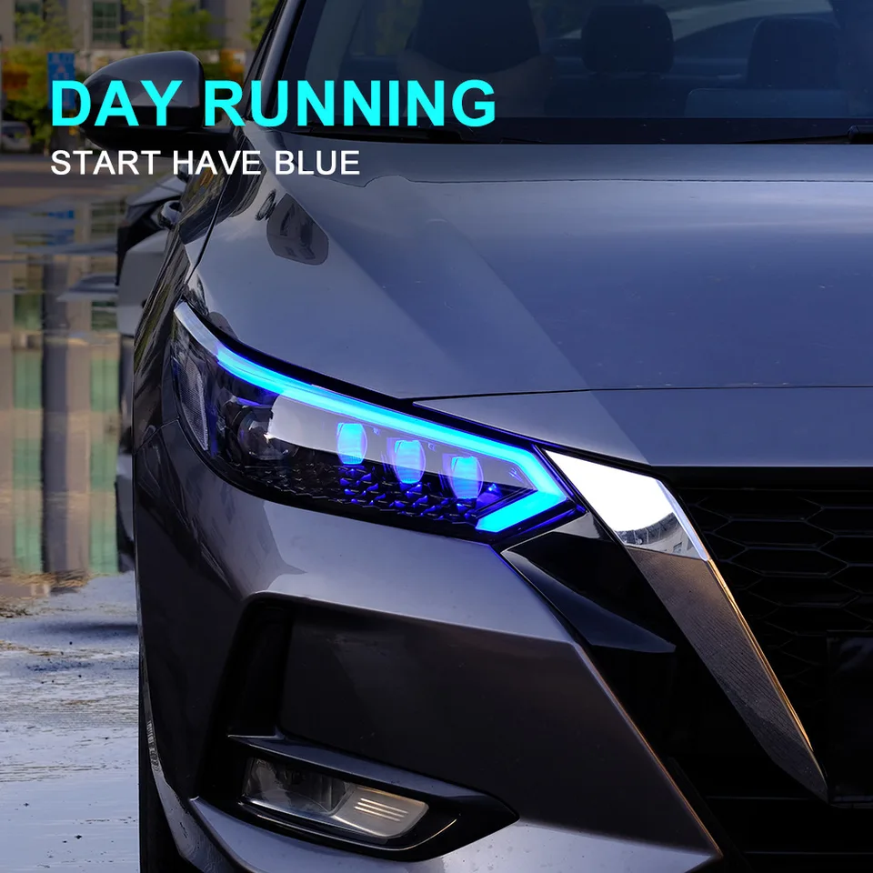 2013-2015 Nissan Sentra Halogen LED Drl LH Driver Side Headlight 2013-2015 Nissan Sentra Halogen LED Drl LH Driver Side Headlight