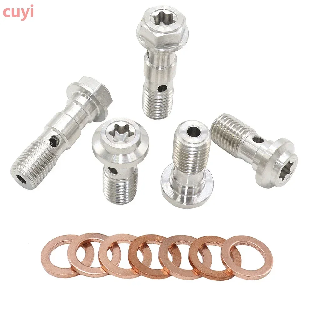 

Universal 304 Stainless Steel Motorcycle Brake Caliper Banjo Bolt Bleed Screw Nipple M10X1.0MM/1.25MM