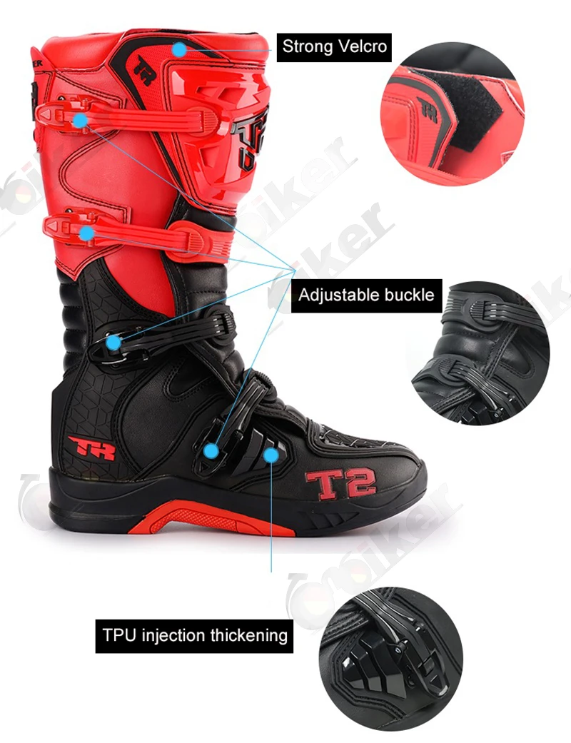 Motorcycle Boots Men Women's High Boots Dirt Bike Botas Motocross Botas Moto  Trunk Botas Moto Hombre Motorboats Equipment - AliExpress