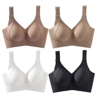 Women Widened Lifting Non Slip Shoulder Strap Bra Simple and Casual No Trace Beautiful Back Full Cup Size Adjustable Underwear 1