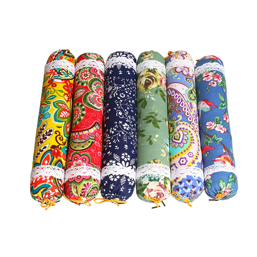 Wormwood cervical pillow Neck Sleep Health Pillow round moxa leaf pillow repair cylindrical neck old coarse cloth