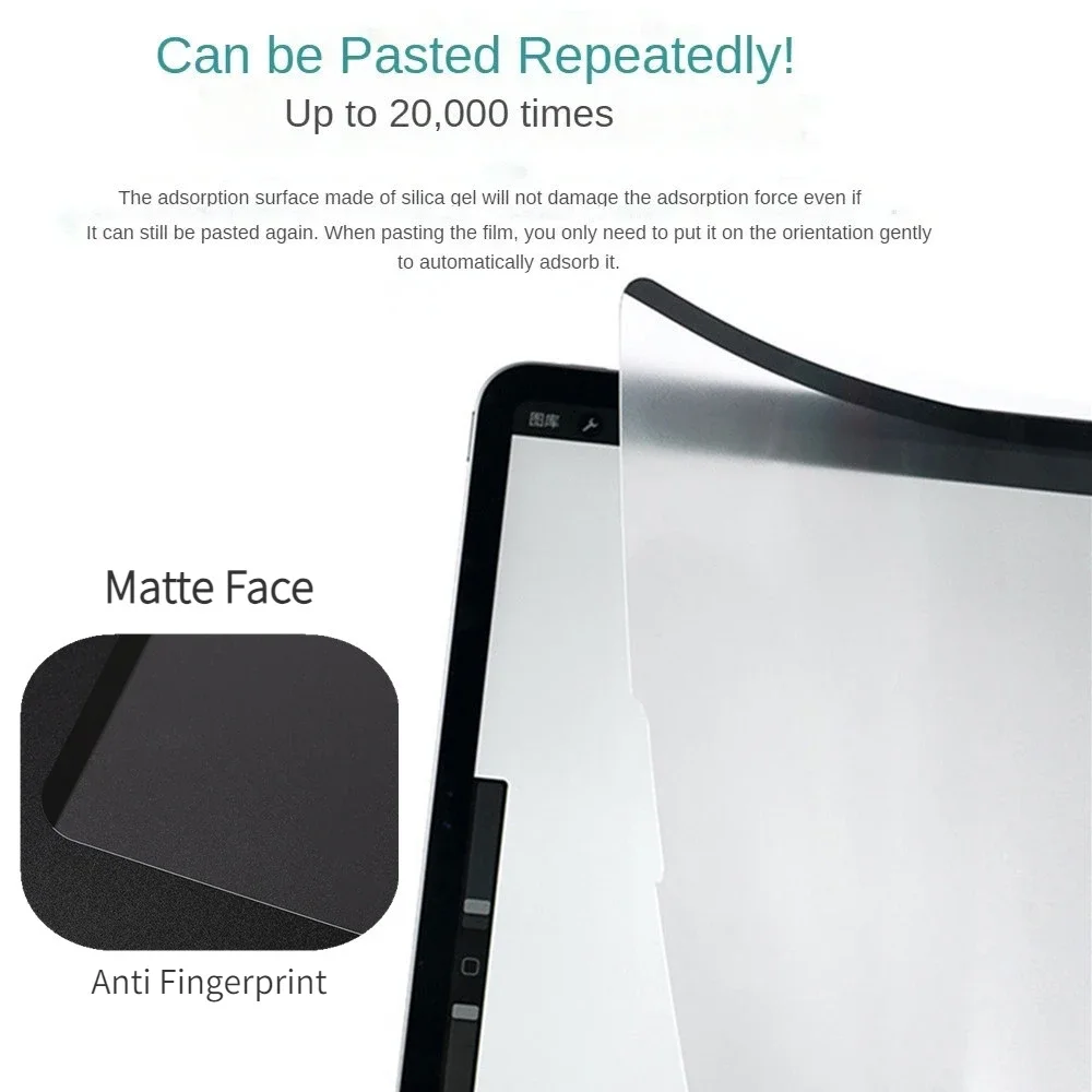 Enhanced Matte Screen Protector with Paper-Feel Finish, Removable and Soft PE Film