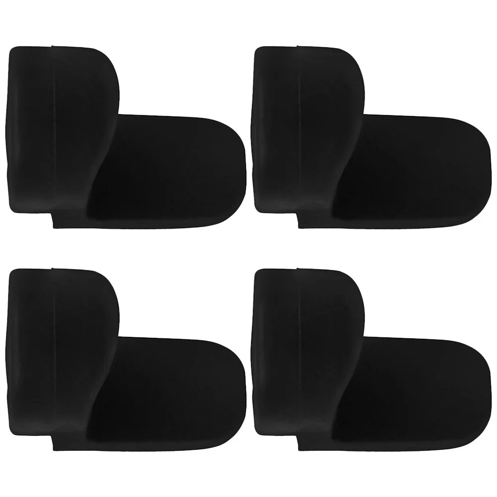 4pcs Black Clarinet Thumb Rest Cushion Round Color Handle Finger Support Pad Silicone Soft Standing Walking