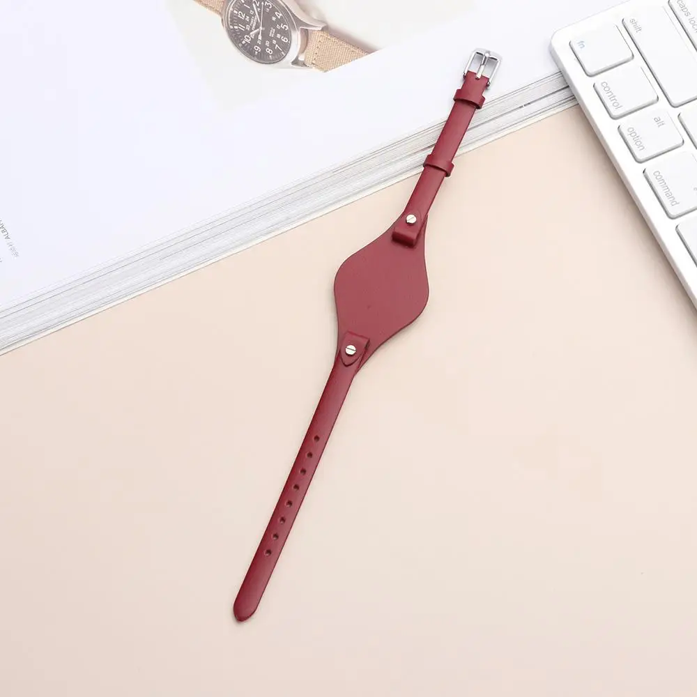 Elegant Genuine Leather Watchband - Tail Jewelry Bracelet Loop Strap