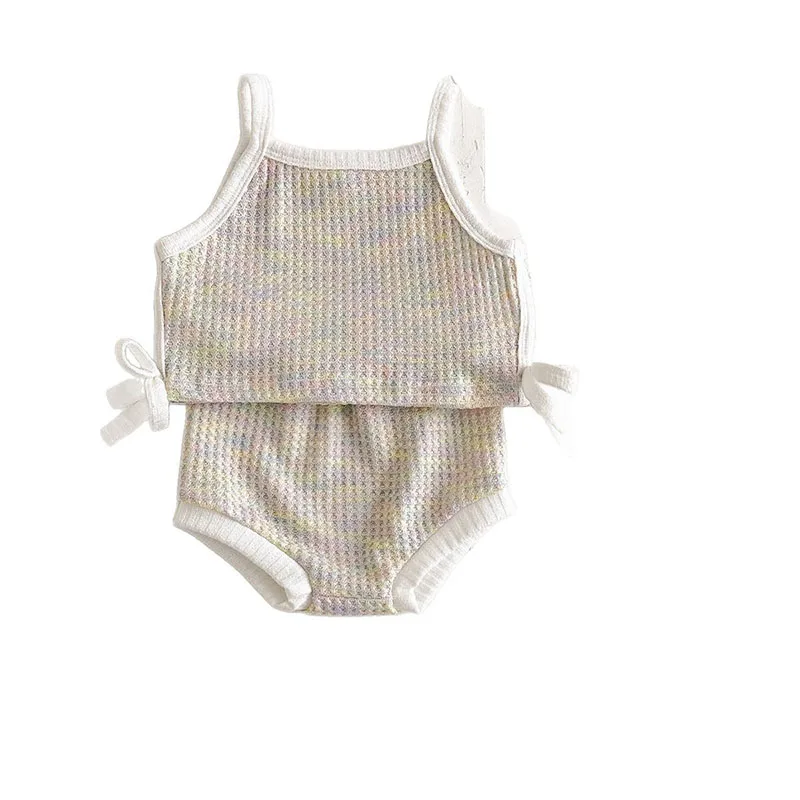 Cute Summer Baby Girls Halter Tops Bloomer Set