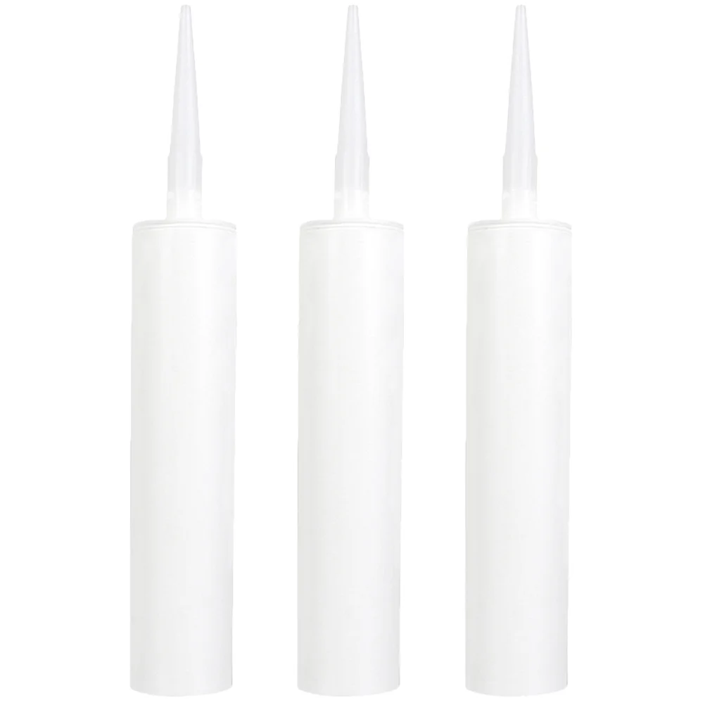 

Empty Hose White Tile Fillable Caulking Tubes Reusable Glass Glue Sealant Latex Plastic