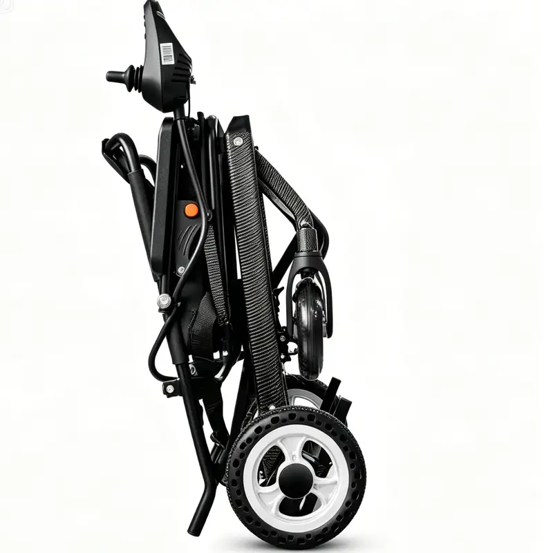 Lithium Battery Aluminum Lightweight Foldable Electric Wheelchair for Disabled Folding Power Wheel Chair Adult Portable 6A  - Image 2
