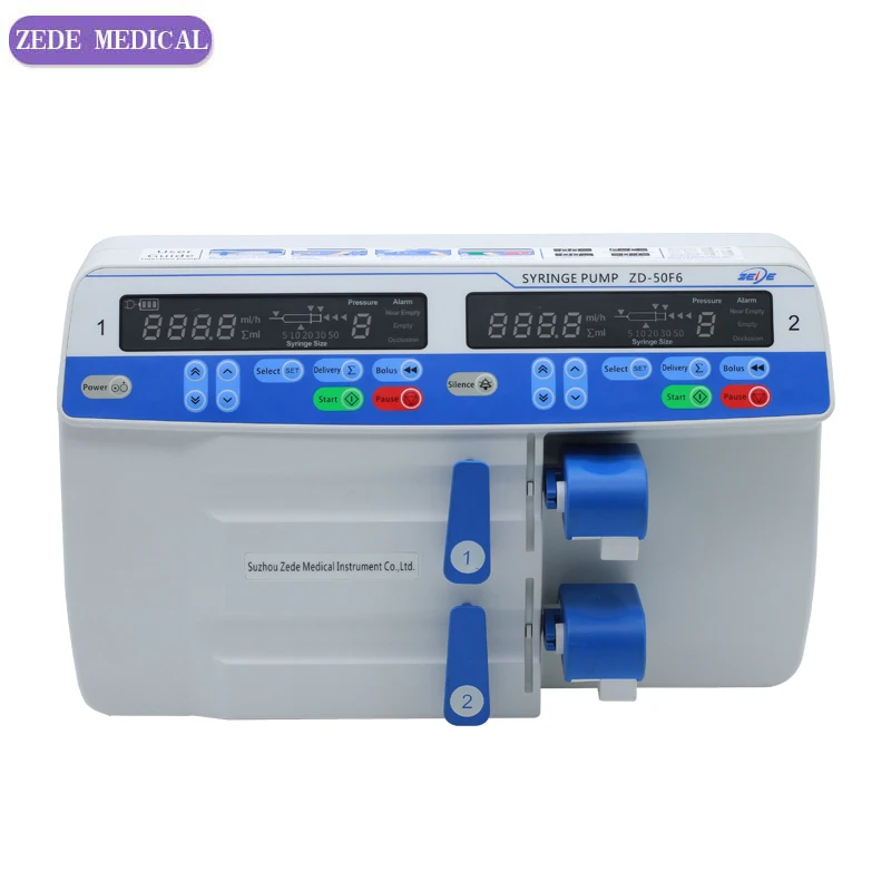 

High Quality Double Channel Syringe Pump Dual Portable Electric Infusion Pump for Surgical and Anesthesia