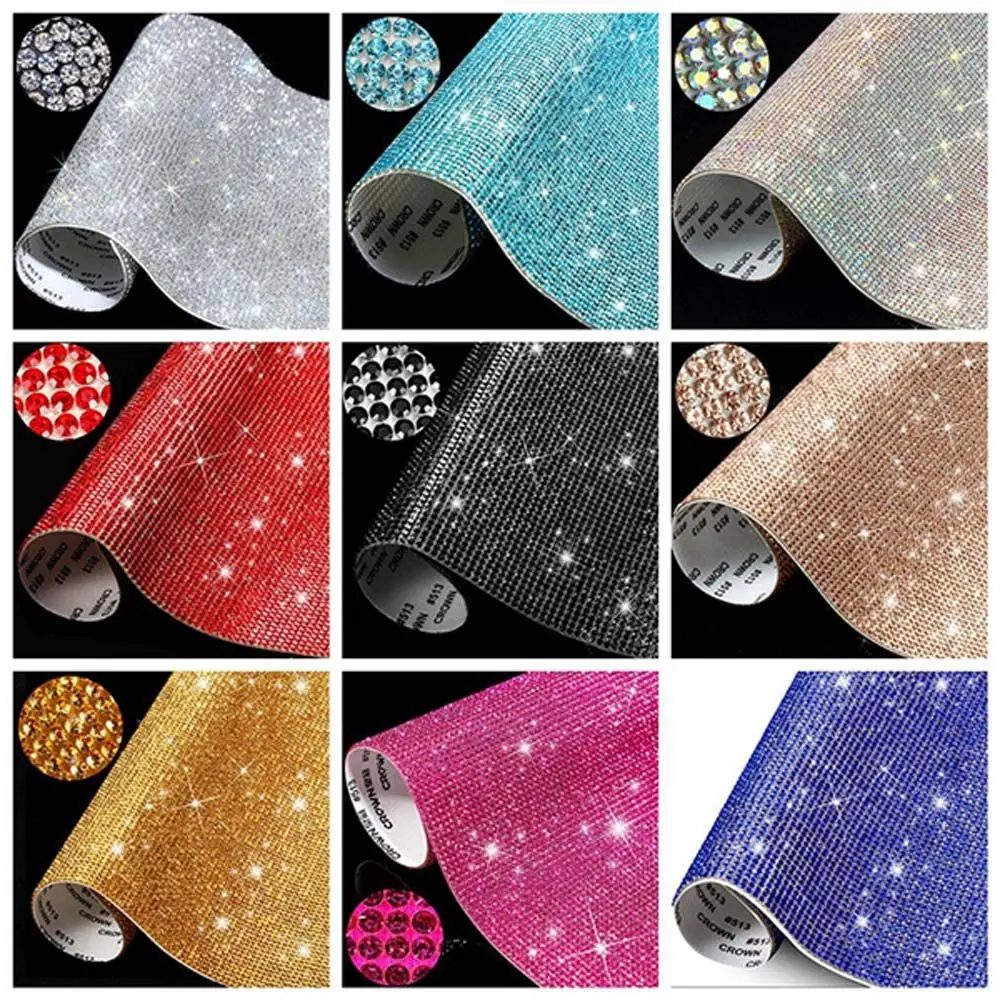 DIY Self-Adhesive Glitter Gift Decoration Crystal Rhinestones Sticker Car Decoration Sticker Gem Stickers