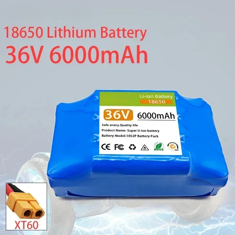 Batterie Lithium-Ionen Wiederaufladbare 36V 6/4,4 ah, 10S2P, pour Scooter électrique auto-equilibré, monocycle HoverBoard – Detail 1