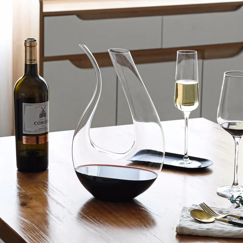 

Crystal Rainbow Glass Household Wine Dispenser Rainbow U-type Wine Dispenser Golden Harp Wine Dispenser
