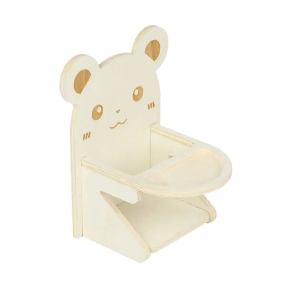 Hedgehog Chair Wooden Hamster Dining Chair With Tray Handmade Cage Photo Props Habitat Decor For Hedgehog Fun Toys