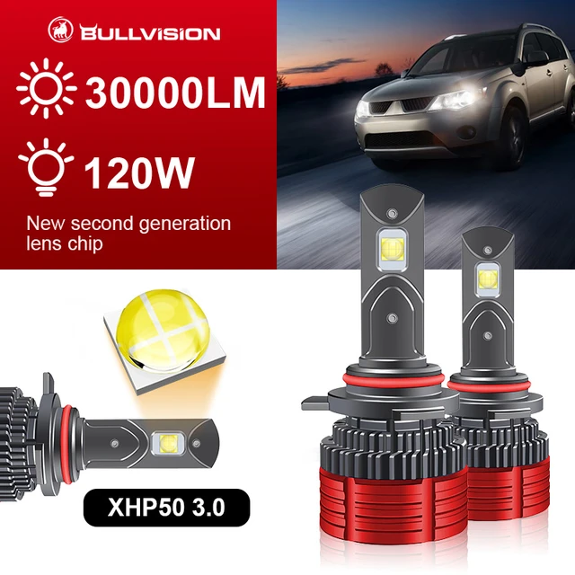 2Pcs 120W 22000LM Car Led Headlight H1 H3 H4 H7 LED Canbus H8 H11 9005 HB3  9006 HB4 High Beam Auto Lights Bulb Automobiles Turbo - AliExpress