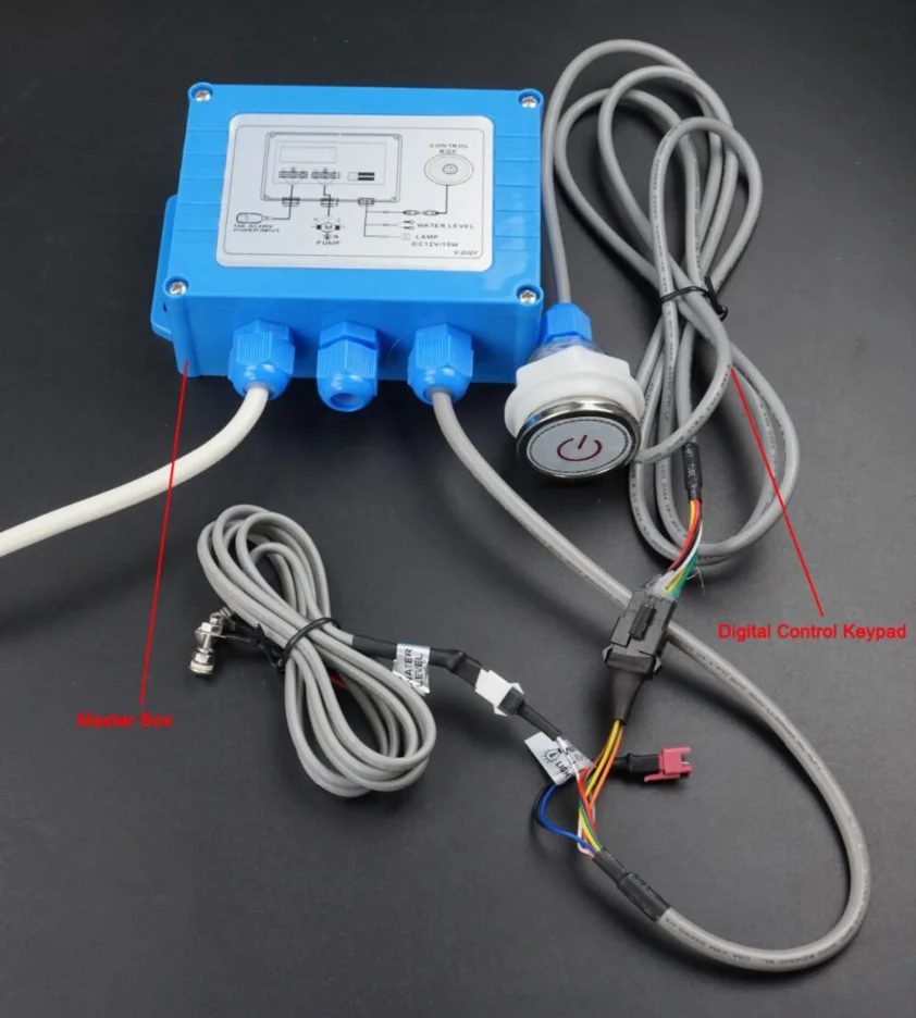Simple Massage Bathtub Control System,whirlpool Controller,pump,light