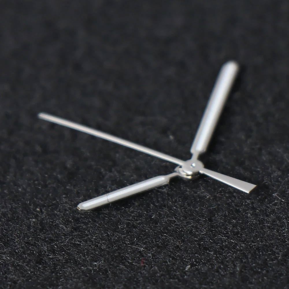 Premium Watch Needle Hands with Green Lume in Silver and Rose Gold Finish