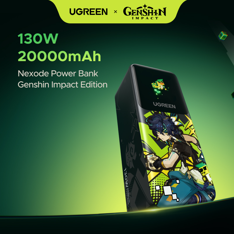 UGREEN 130W 20000mAh Nexode Power Bank Genshin Impact Edition (Officially launching on March 25 - stay tuned!)
