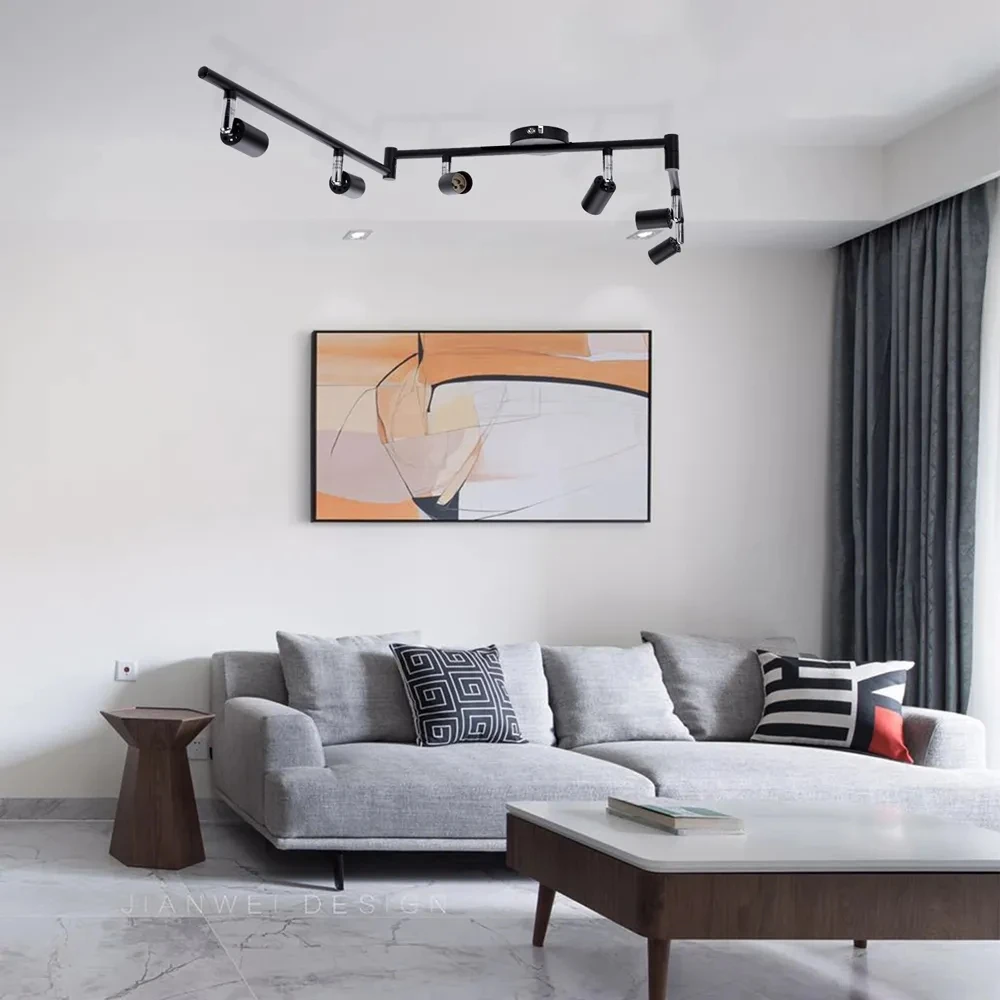 Adjustable LED Ceiling Lights led ceiling light led chandelier ceiling light for Living Room Bedroom Kitchen Decoration 2/3/4/6 Heads Rotatable Design