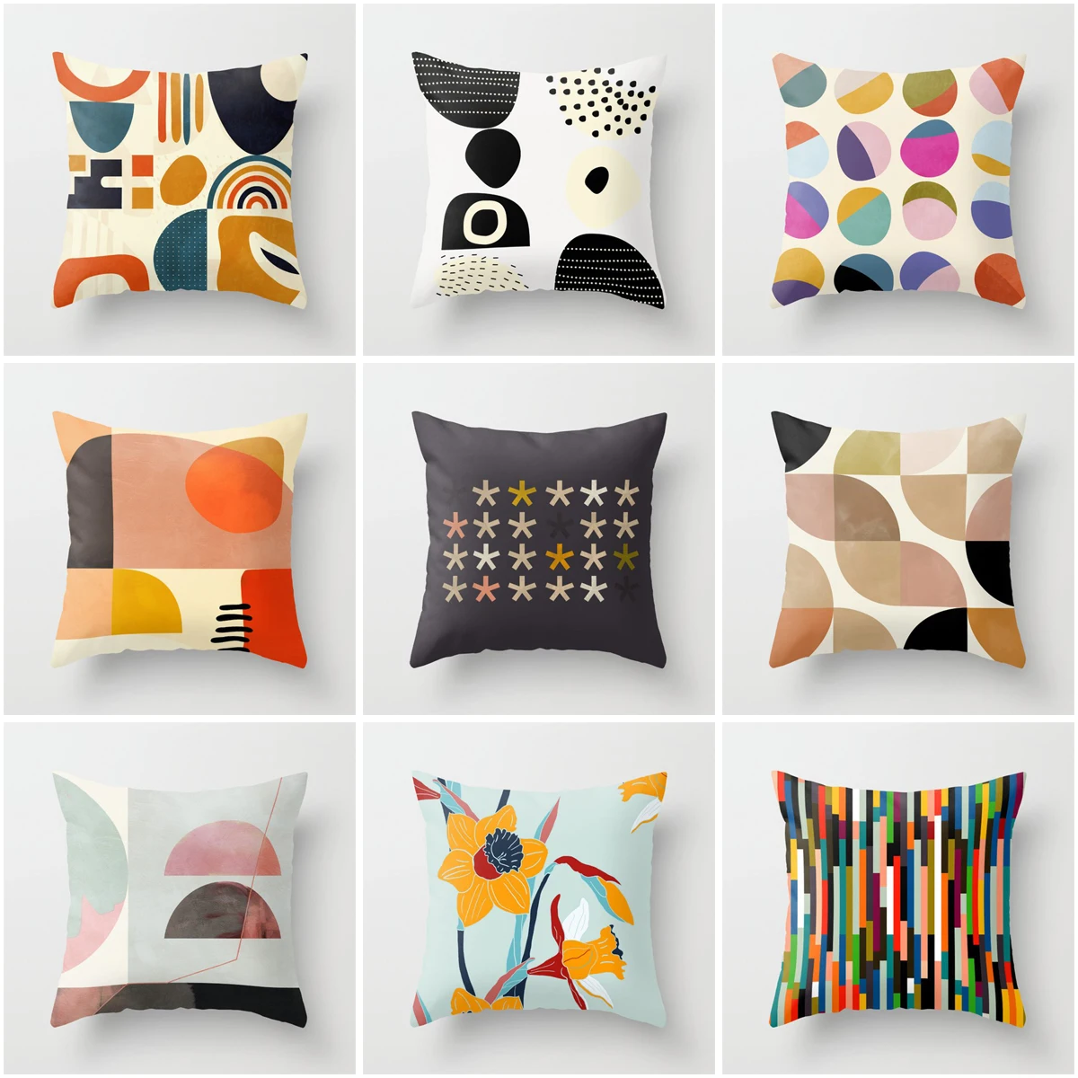 

Декоративный домашний чехол для подушки, Наволочки 45*45, скандинавский 40*40 40x40 см 50x5 0 см для гостиной, серый геометрический абстракционный 45x45 60x60