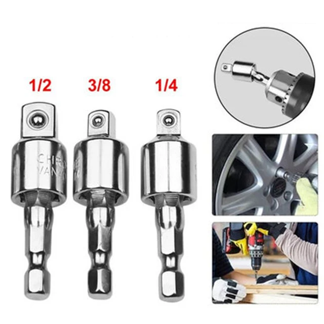 Electric Drill Socket Adapter Socket Wrench Set Hexagon Shank Square