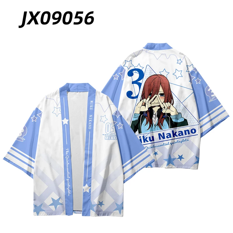 Anime The Quintessential Quintuplets Nakano Miku 3D Ʈ Ƽ,      Ƽ ׷ Ƽ ڽ