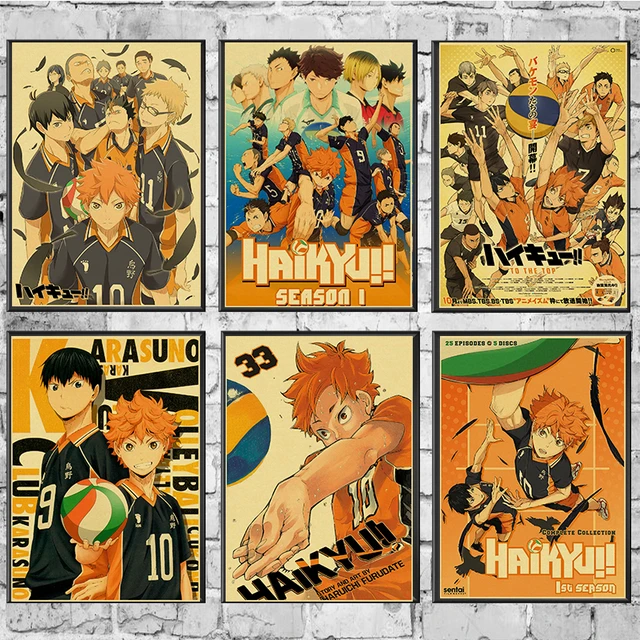 Taicanon Anime Haikyuu Poster Home Decorations Cafe Bar Studio Wall  Pictures Cartoon Coated Paper 