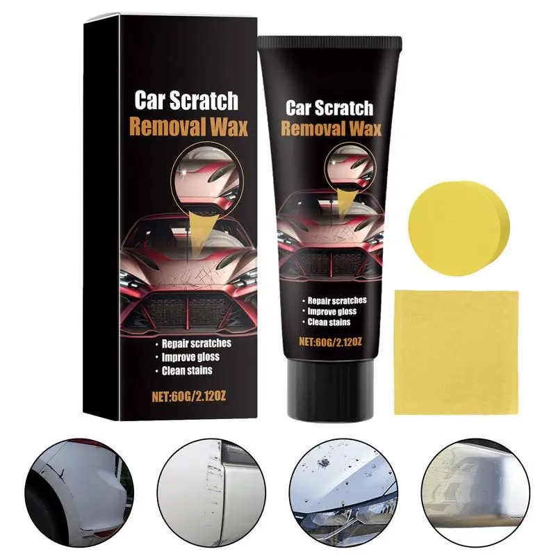 

Car Scratch Repair Kit Professional Car Scratch Remover Repair Paste Towel & Sponge Included Complete Car Care Kit Effective On