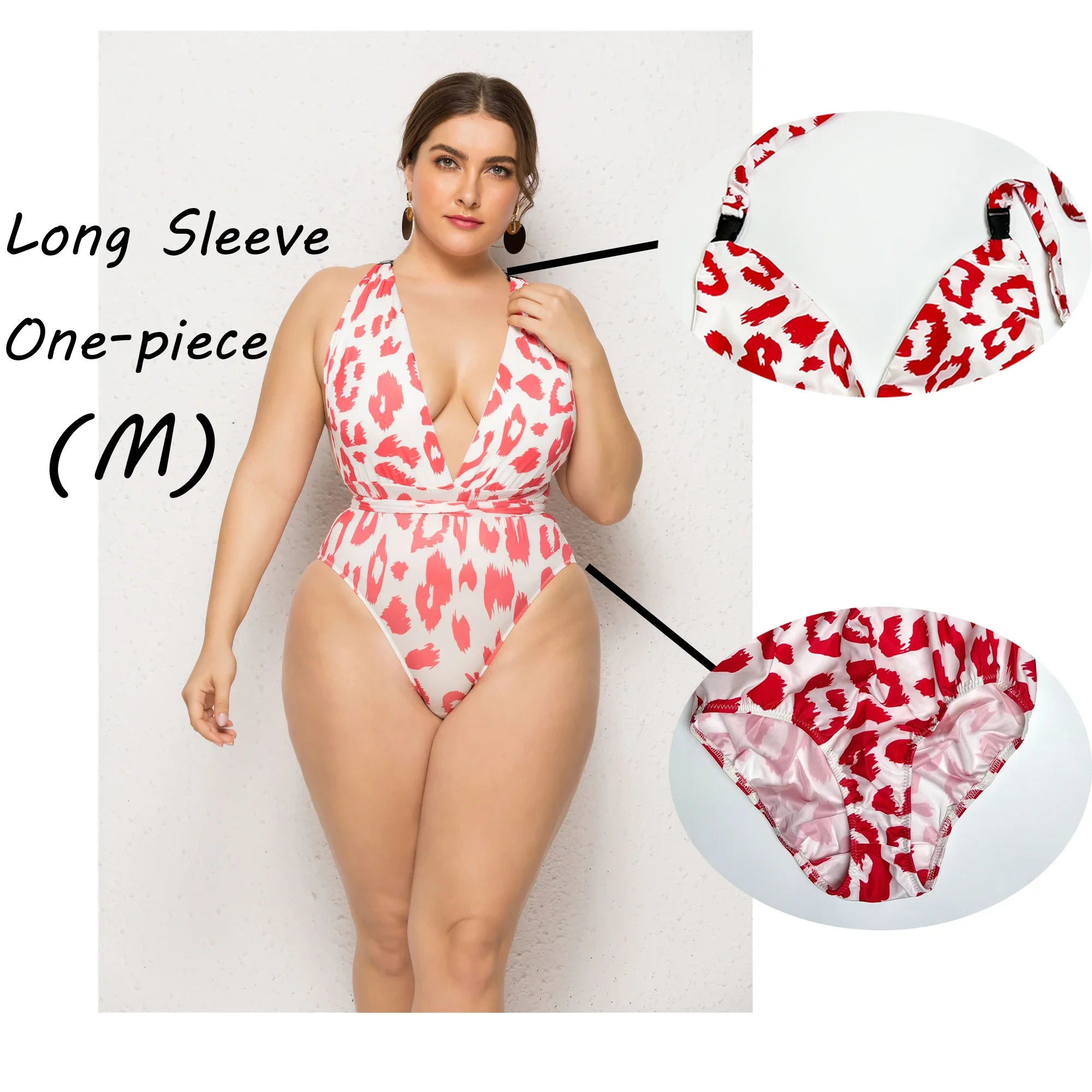 

New Winter Spa Swimming Costume Female Retro Printing Belly Deep Backless Sexy Belly Covering Europe And The United States