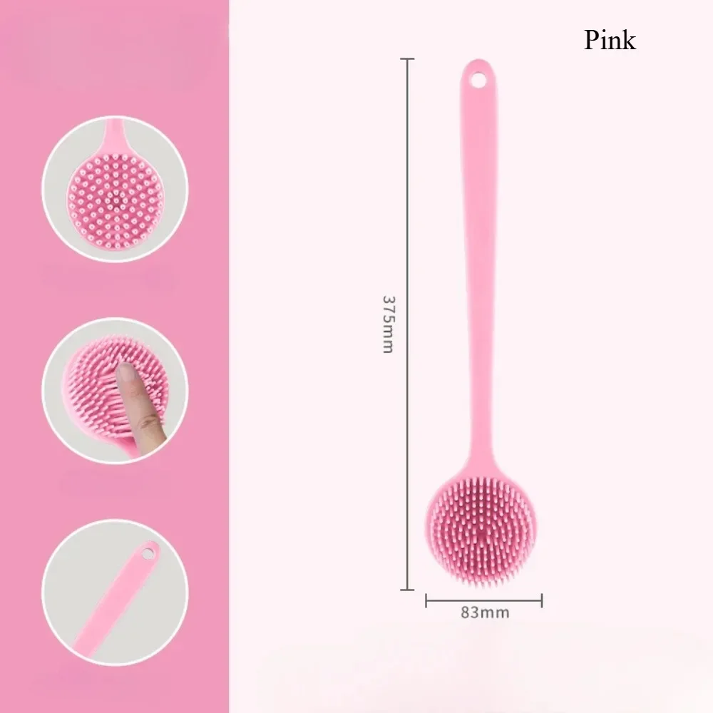 Description Picture 2 of itemLong Handle Bath Brush Bathroom Body Brushes Back Ball Brush Mud Back Scrubber Shower Massage Brush Exfoliation Bathroom Tools