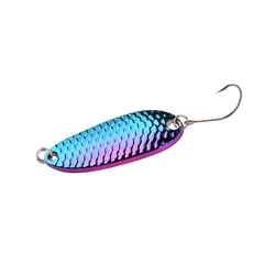 Versatile Metal Spoon Fishing Lures - Hard Bait Sequins for Freshwater & Saltwater (Colorful- 1 Hook)