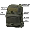 Tactical Hydration Pack Mini Back Panel Water Bag Nylon Molle Pouch Hunting Lightweight Vest Hose Accessories Zipper Backpack 3