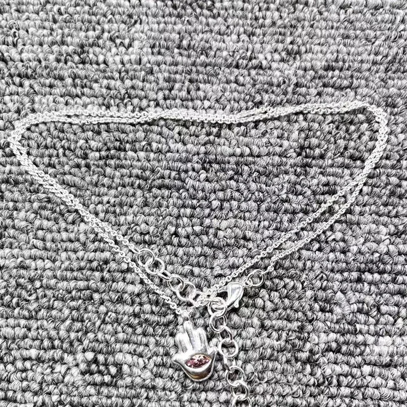 

Новинка 2022, модное ожерелье U NOde50 из серебра 925 пробы с гальваническим покрытием и кулоном в виде ладони, праздничное ювелирное изделие, подарок