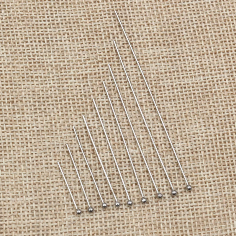 316 Stainless Steel Ball Pins Findings Ball Head Pins 100pcs/Lot 20-70 mm For Jewelry Making DIY Supplies Accessories