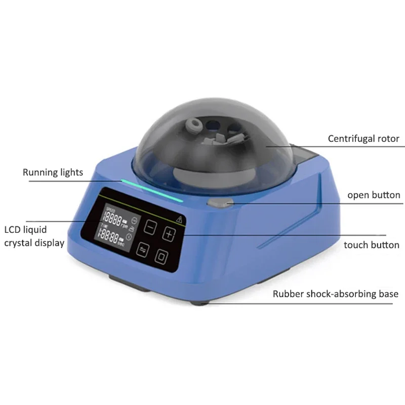Mini Pocket Centrifuge Lab Micro Low Speed Portable Beauty Serum Small Separator Rotor 3