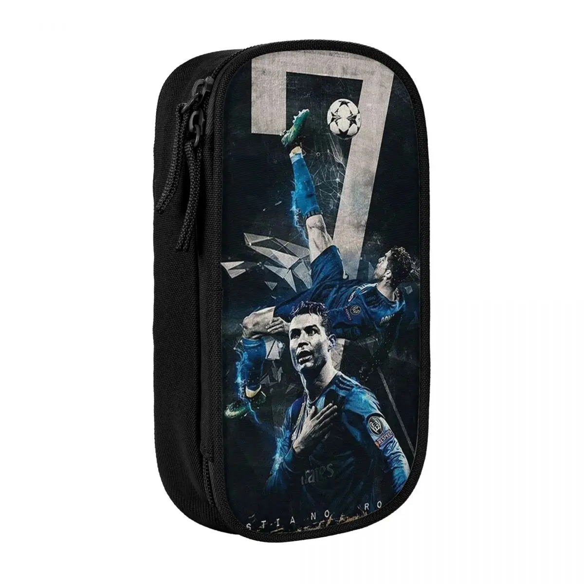 CR7 Football Soccer Pencil Case - Big Capacity School and Cosmetic Organizer