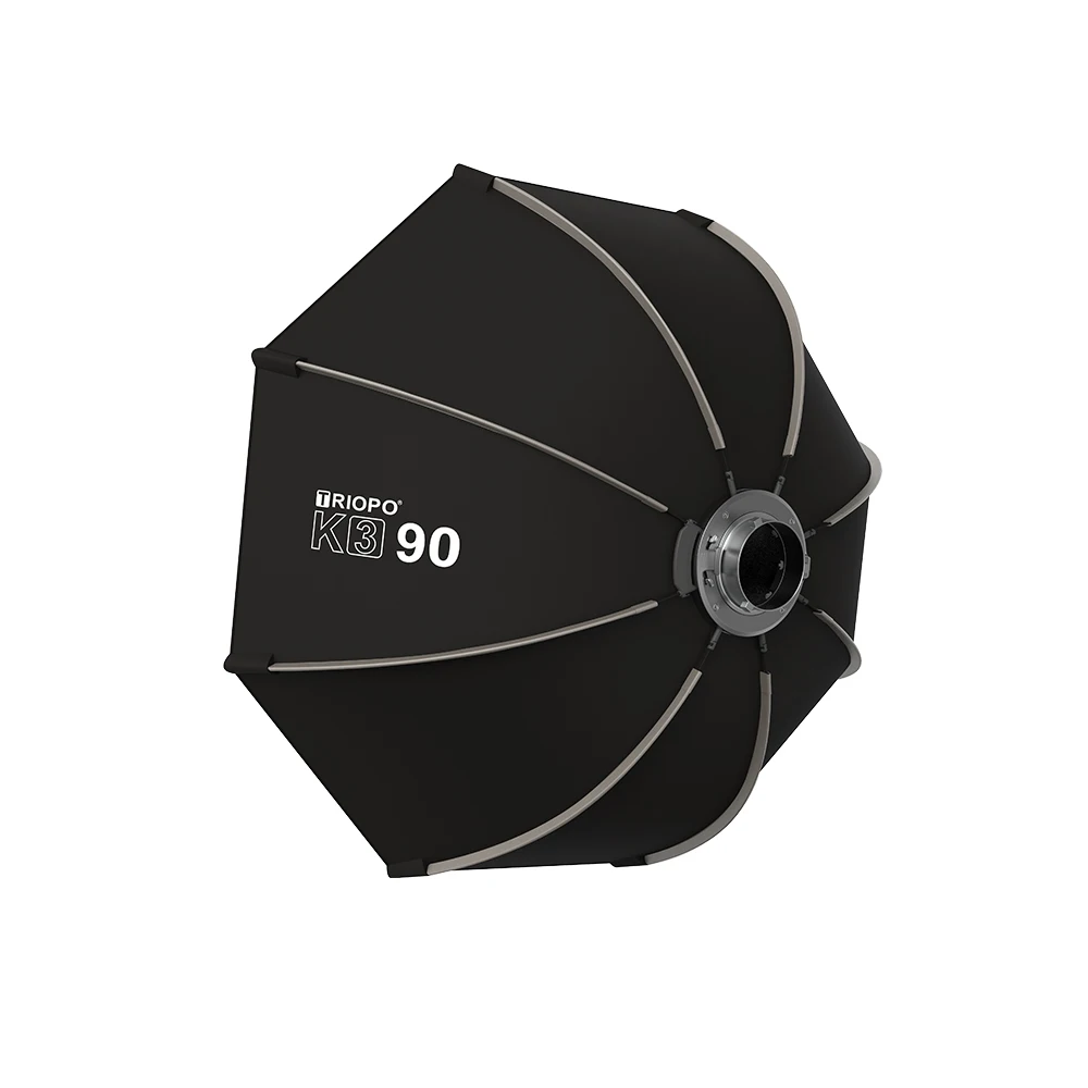 TRIOPO K3 시리즈 55cm 65cm 90cm 120cm 퀵셋업 옥타곤 소프트박스 Bowens Mount for Godox Aputure Sokani Studio LED 비디오 조명
