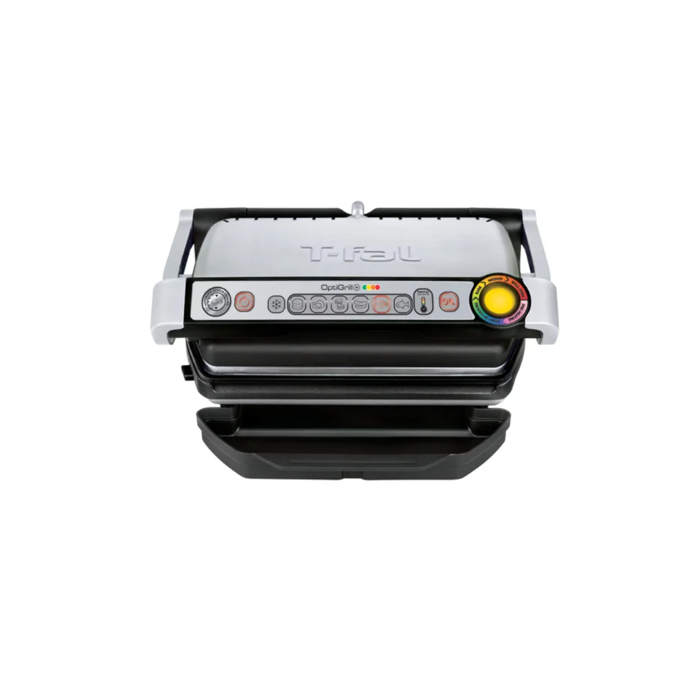 T-Fal OptiGrill Indoor Electric Grill with Removable, Dishwasher Safe  Nonstick Plates, GC712D54 