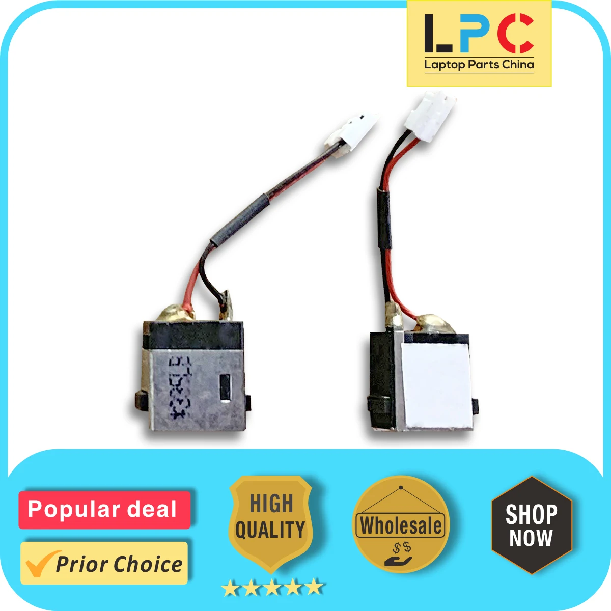 Enhanced Laptop DC Power Jack Charging Port Socket Connector with Cable